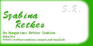 szabina retkes business card